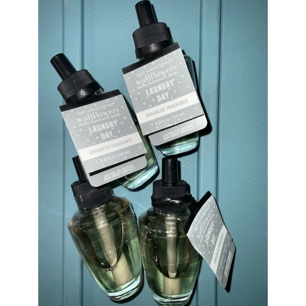 Bath and Body Works Wallflowers Refills Laundry Day 4 Pack Enhanced Fragrance